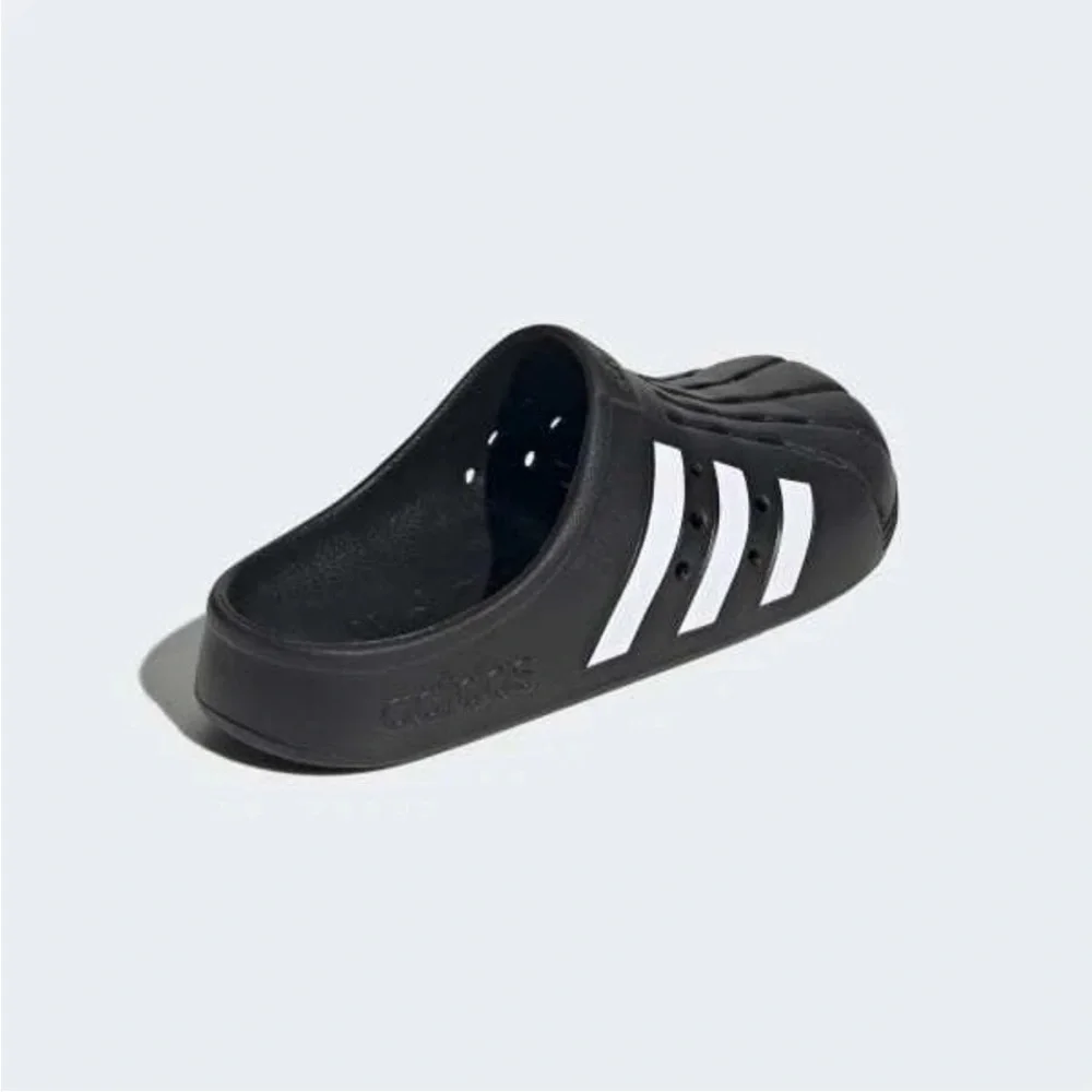 Adidas Adilette Clogs Aqua Water Slide Sandals Black White